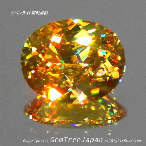 キラキラに輝く0.69ct⭐️ハイレベルな万華鏡スフェーン✨✨✨この完成度の高さ「ヤバい」です❗️ピアっちゃんの凄腕さを感じます👍こちらは動画ナシです🙇