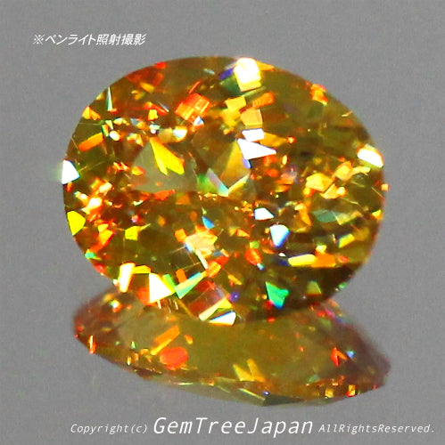 キラキラに輝く0.69ct⭐️ハイレベルな万華鏡スフェーン✨✨✨この完成度の高さ「ヤバい」です❗️ピアっちゃんの凄腕さを感じます👍こちらは動画ナシです🙇