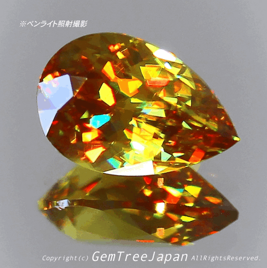 これぞ“GTQスフェーン”💎🌳マダガスカル産0.72ct✨ GemTreeJapan花火大会🎇 ピアっちゃん作品💎
