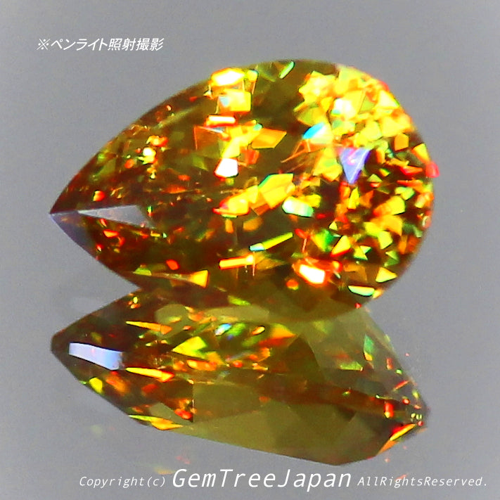 これぞ“GTQスフェーン”💎🌳マダガスカル産0.72ct✨ GemTreeJapan花火大会🎇 ピアっちゃん作品💎
