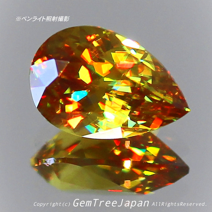 これぞ“GTQスフェーン”💎🌳マダガスカル産0.72ct✨ GemTreeJapan花火大会🎇 ピアっちゃん作品💎