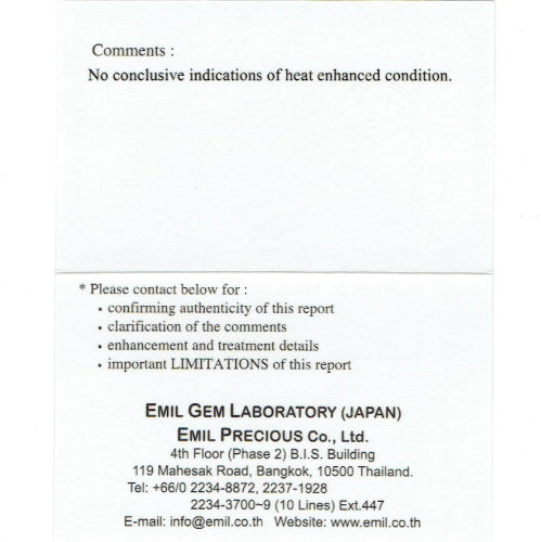 縞模様の入った非加熱サファイア0.745ct✨社長(デンちゃん)夫妻作品