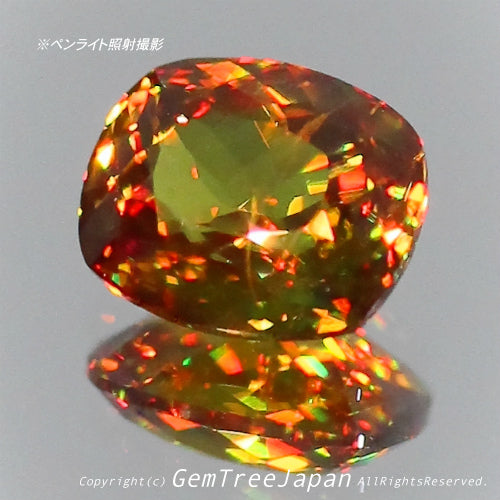 夏休み特価➕今日だけ花火割❗️(17/18)パキスタン産スフェーン0.76ct✨GemTreeJapan花火大会🎇 ピアっちゃん作品💎