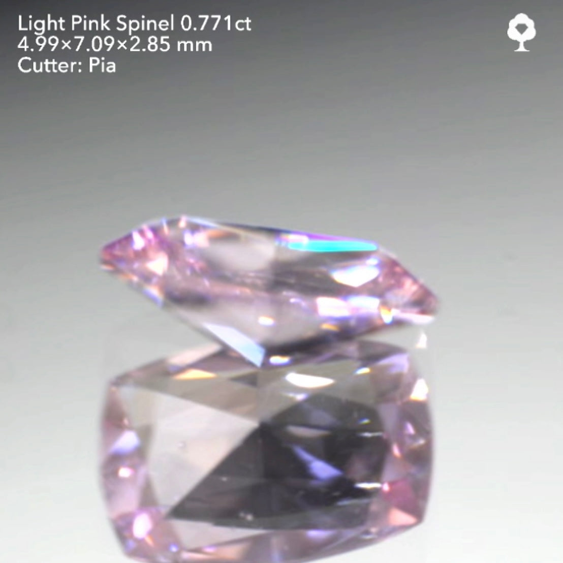 「明るく可愛い」だけじゃない輝き強めのライトピンクスピネル0.771ct★ピアッちゃん作品