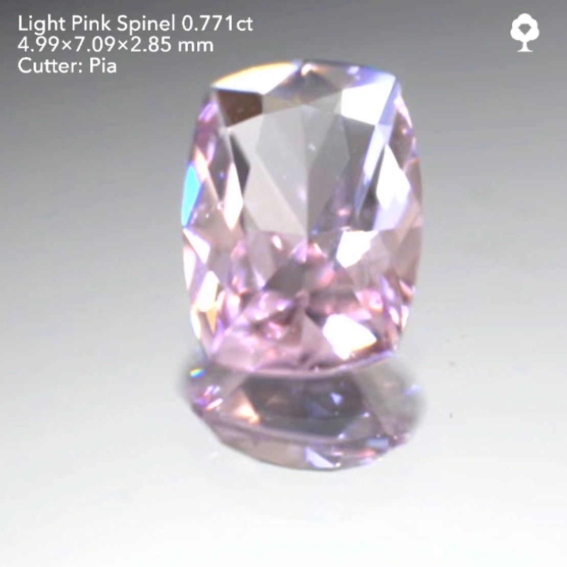 「明るく可愛い」だけじゃない輝き強めのライトピンクスピネル0.771ct★ピアッちゃん作品