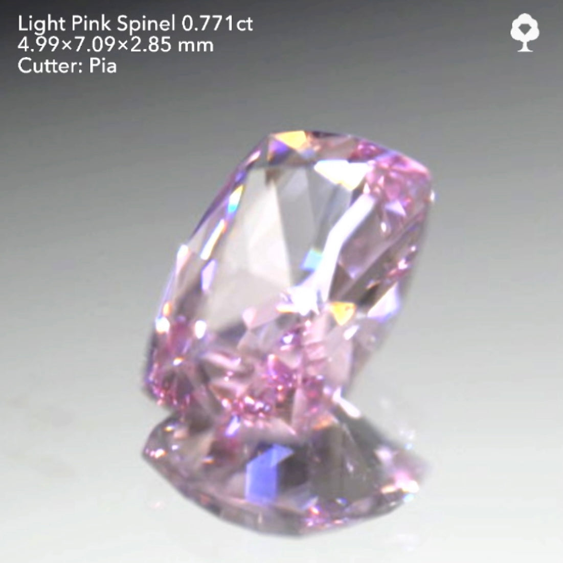 「明るく可愛い」だけじゃない輝き強めのライトピンクスピネル0.771ct★ピアッちゃん作品