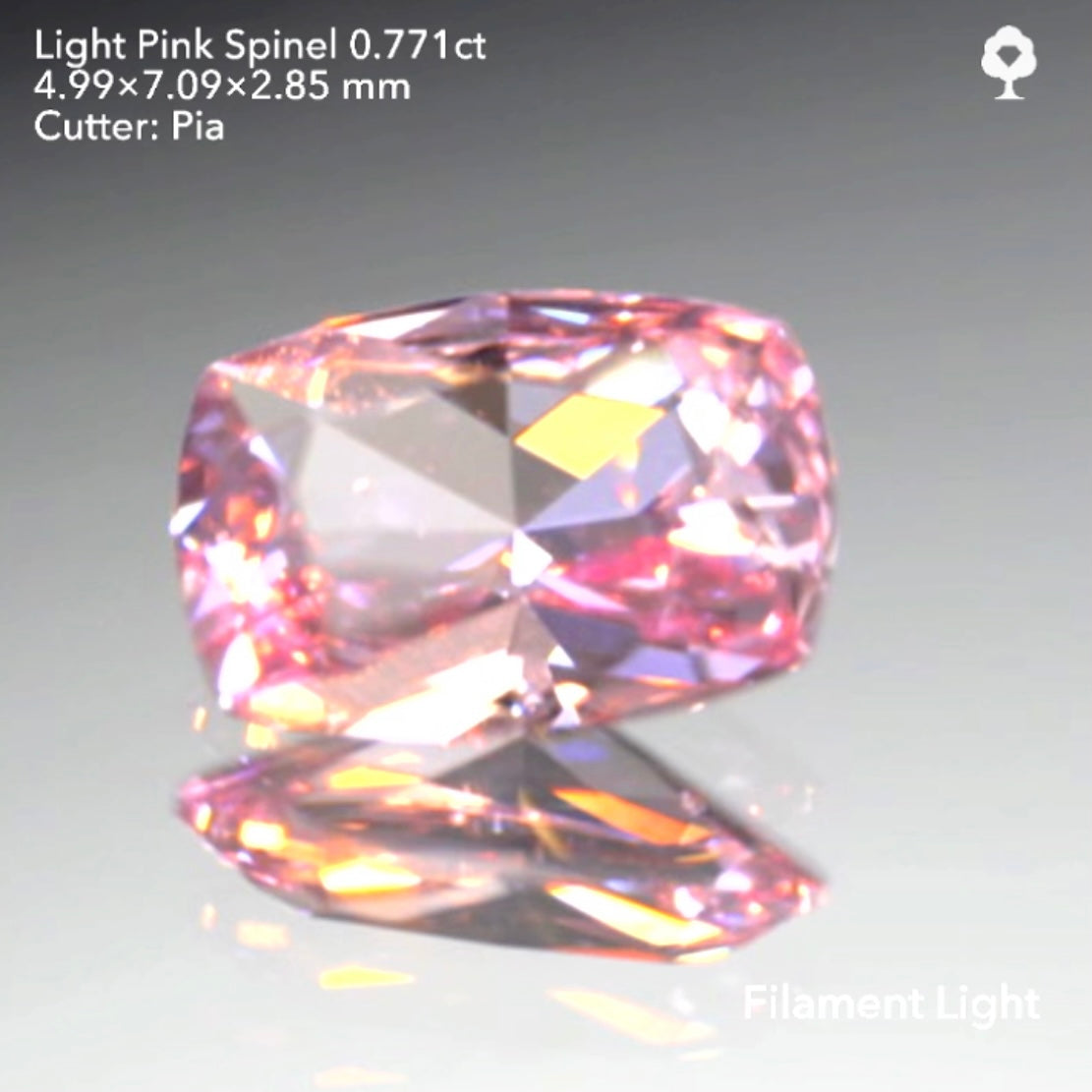 「明るく可愛い」だけじゃない輝き強めのライトピンクスピネル0.771ct★ピアッちゃん作品