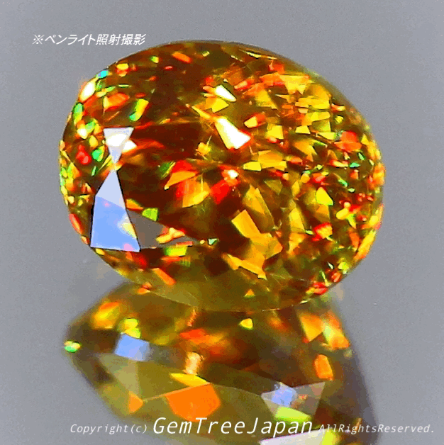 これぞ“GTQスフェーン”💎🌳マダガスカル産0.77ct✨ GemTreeJapan花火大会🎇 ピアっちゃん作品💎