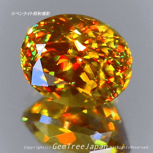 これぞ“GTQスフェーン”💎🌳マダガスカル産0.77ct✨ GemTreeJapan花火大会🎇 ピアっちゃん作品💎