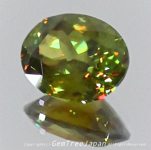 夏休み特価➕今日だけ花火割❗️(18/18)パキスタン産スフェーン0.77ct✨GemTreeJapan花火大会🎇 ピアっちゃん作品💎