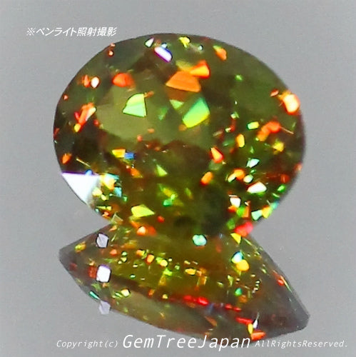夏休み特価➕今日だけ花火割❗️(18/18)パキスタン産スフェーン0.77ct✨GemTreeJapan花火大会🎇 ピアっちゃん作品💎