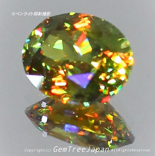 夏休み特価➕今日だけ花火割❗️(18/18)パキスタン産スフェーン0.77ct✨GemTreeJapan花火大会🎇 ピアっちゃん作品💎