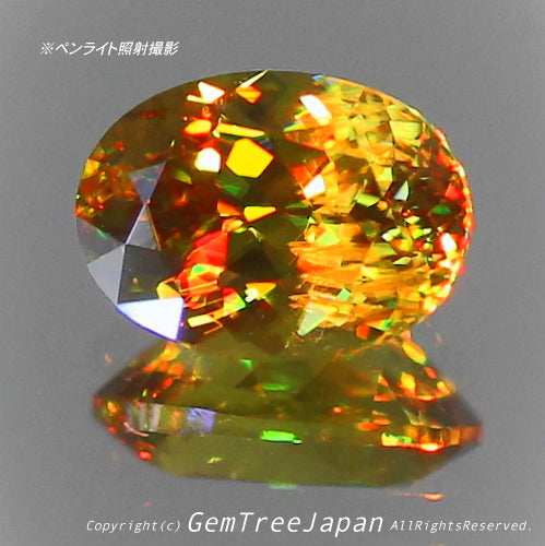 これぞ“GTQスフェーン”💎🌳マダガスカル産0.78ct(7/7)✨ 今夜もGemTreeJapan花火大会🎇 ピアっちゃん作品💎