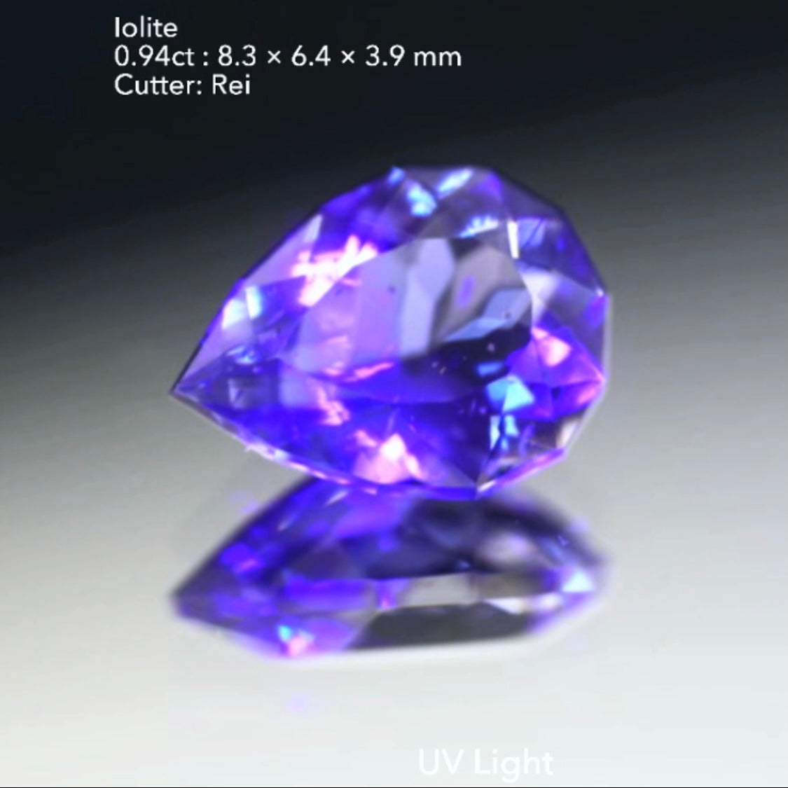 肉眼では見えない“そばかすインクル”が可愛いファンシーペアシェイプ✨アイオライト0.94ct💎レイちゃん作品👍GTJ名物【HPオークション】こちらはクーポンはごめんなさい🙏