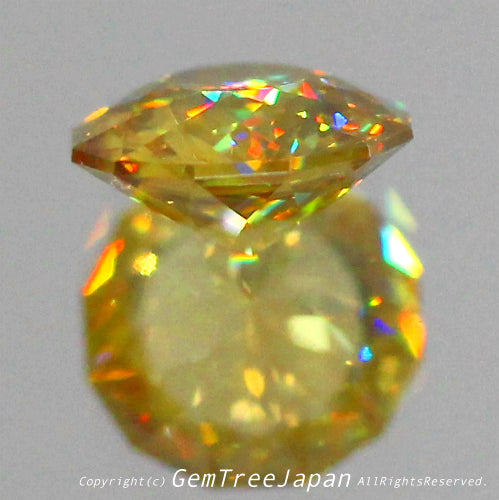 この完成度の高さ「ヤバい」です❗️スーパー万華鏡スフェーン🌟ファンシーラウンド0.99ct✨✨✨ピアっちゃんの凄腕さを感じます👍