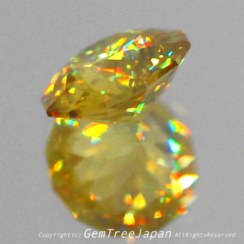 この完成度の高さ「ヤバい」です❗️スーパー万華鏡スフェーン🌟ファンシーラウンド0.99ct✨✨✨ピアっちゃんの凄腕さを感じます👍