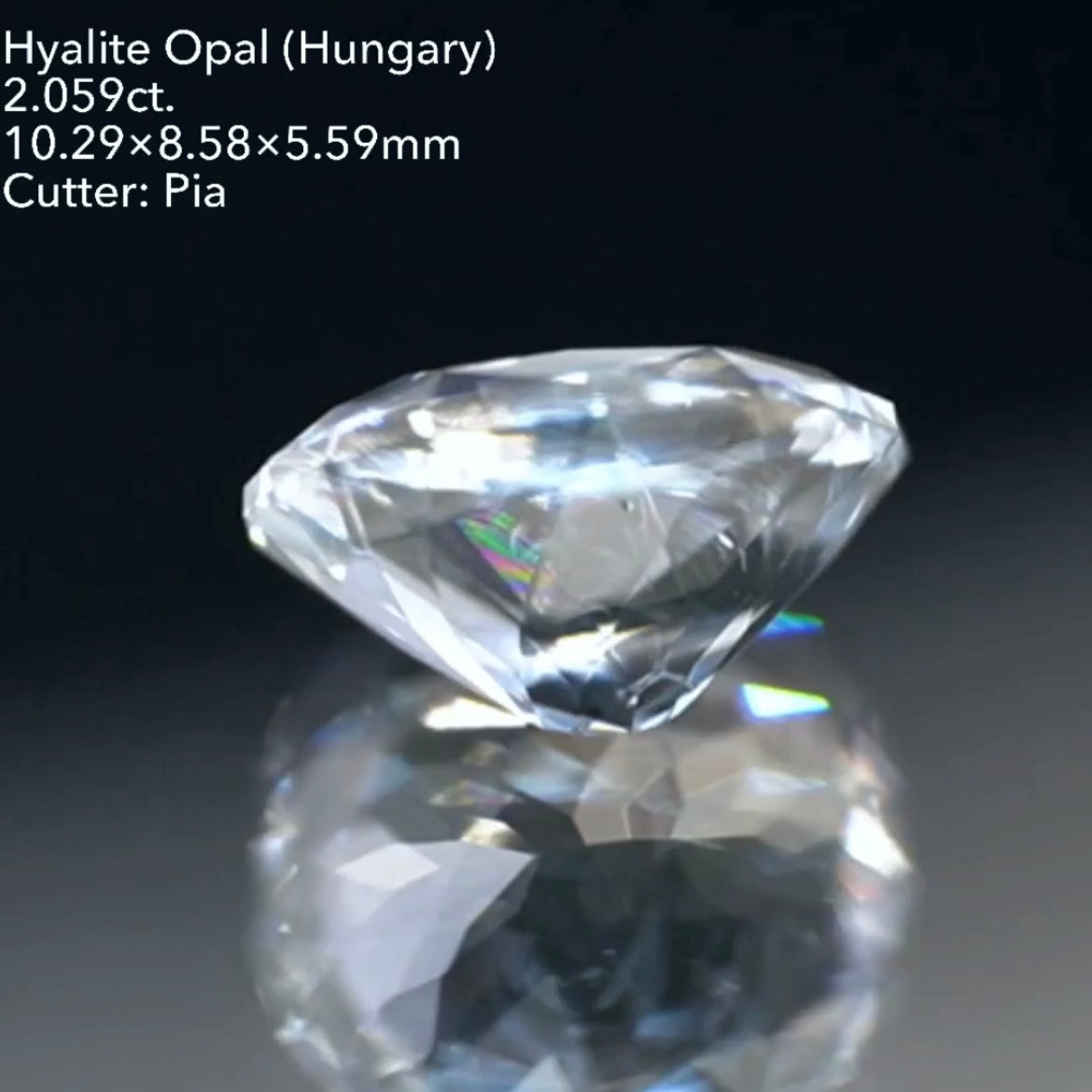 【ZB無制限】オーバル★まさかの2ct!ハンガリー産ハイアライトオパール 2.059ct ★