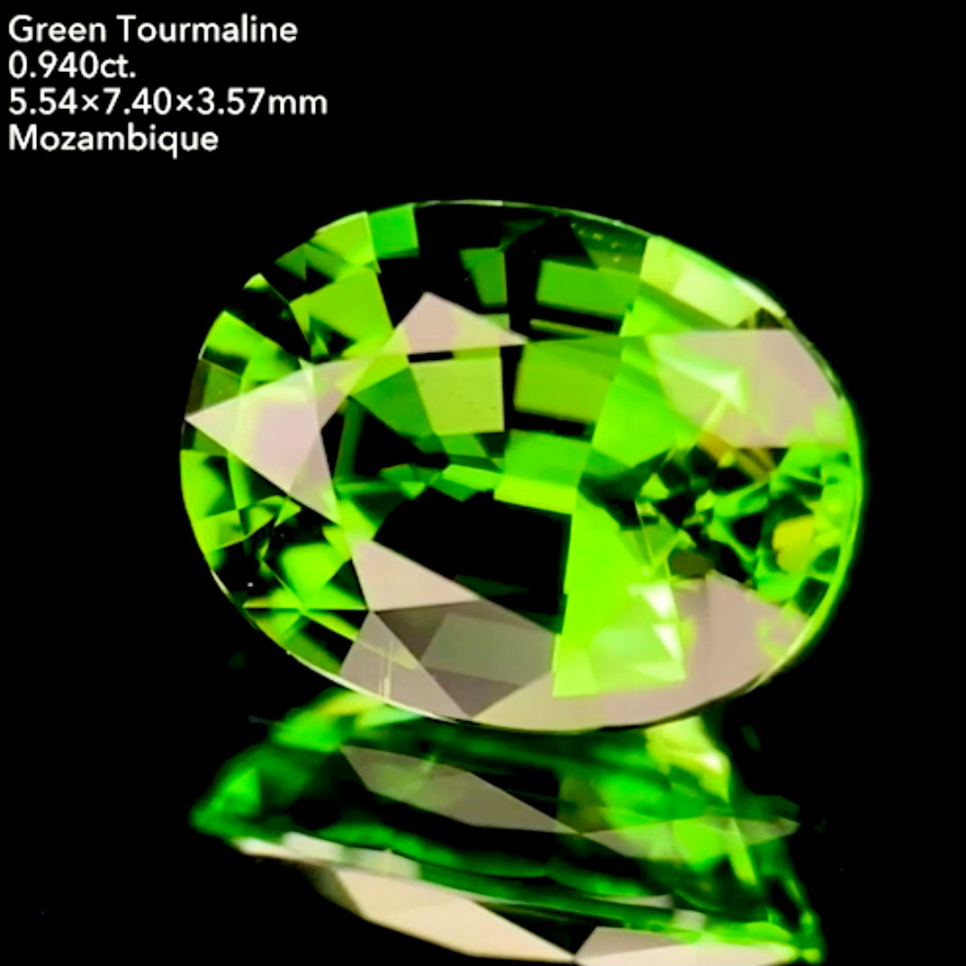 【お客さま専用★】新カッターイガちゃん初作品❗️ツヤテリ美色💚グリーントルマリン0.940ct