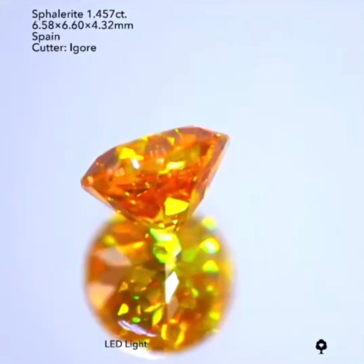 整ったラウンドカットで堂々と輝く🔥スファレライト1.457ct./イガちゃん作品