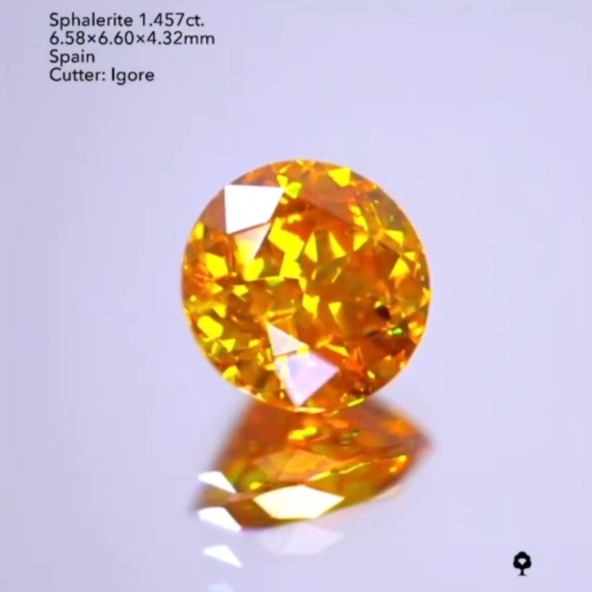整ったラウンドカットで堂々と輝く🔥スファレライト1.457ct./イガちゃん作品