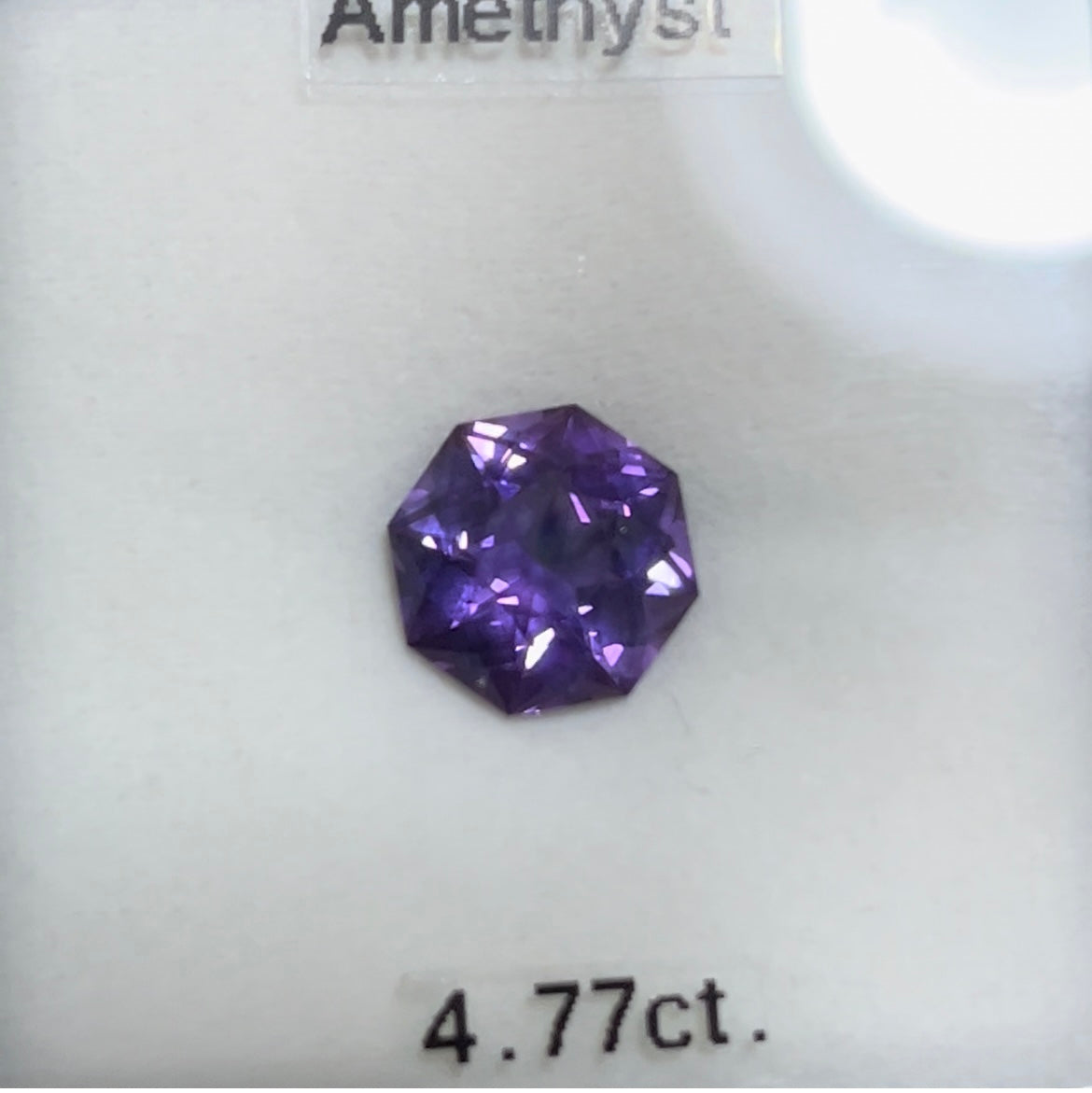 【お客さま専用】アメジスト 4.77 ct 8角形 ピアっちゃん作品 ユサコレ放出🦐2ZBご利用価格