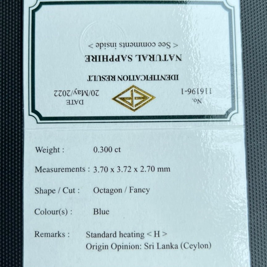 SOLDOUT⭐️応援感謝プライス❣️青い薔薇💙ロイヤルブルー系サファイア0.300ct ピアッちゃん作品
