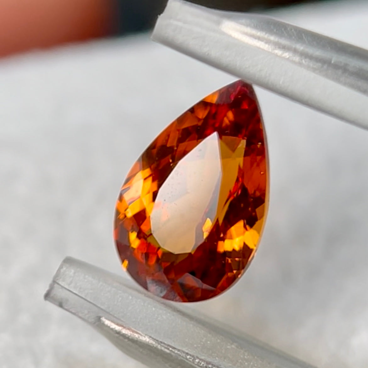 【お客様専用ページ】スペサタイトガーネット 0.98 ct、ルースケース小5個