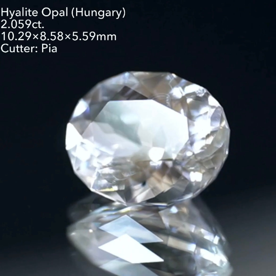 【ZB無制限】オーバル★まさかの2ct!ハンガリー産ハイアライトオパール 2.059ct ★