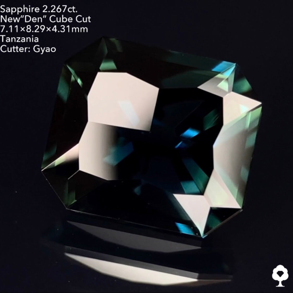 【SOLDOUT】新型『田(デン)カット』美色サファイア2.267ct