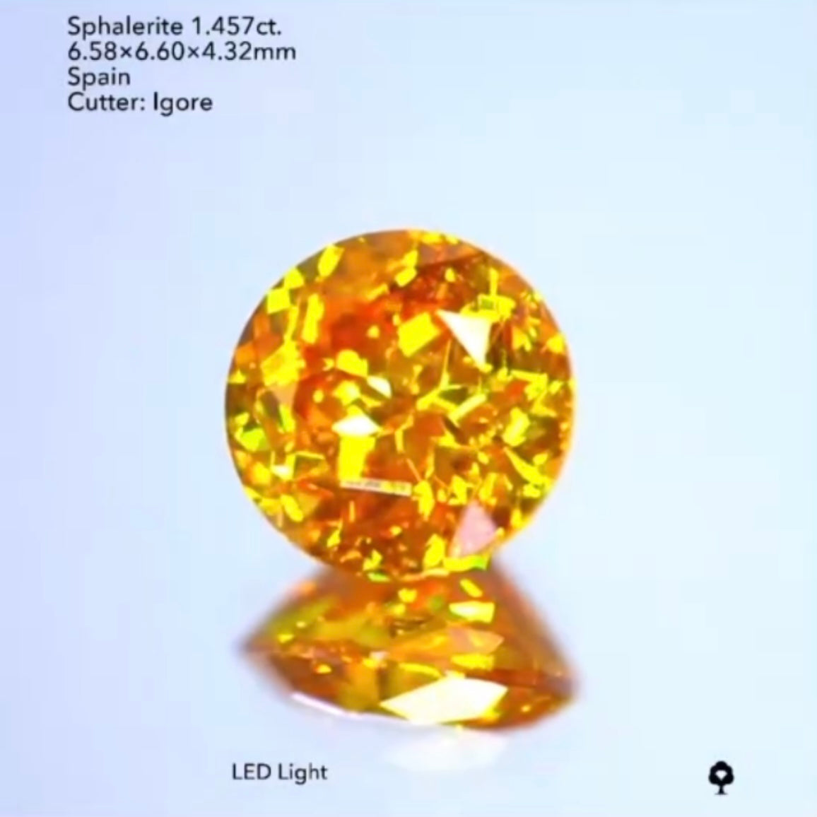 整ったラウンドカットで堂々と輝く🔥スファレライト1.457ct./イガちゃん作品
