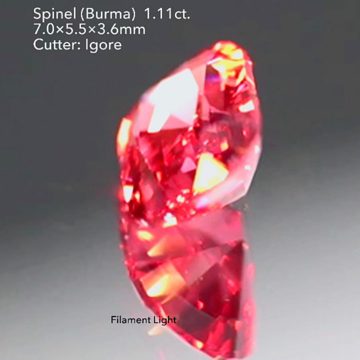 超美色✨可愛さと上品さのバランスが絶妙な🍓ネオンベリー🍓スピネル 1.11ct イガちゃん作品