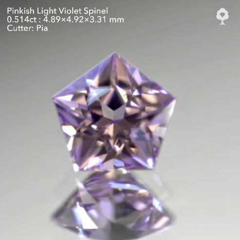 【SOLD OUT】スターインスター🌟ペンタゴンスピネル0.514ct✨ピアッちゃん作品(LIVE中のお問合せ一番乗り特価でのご紹介です)