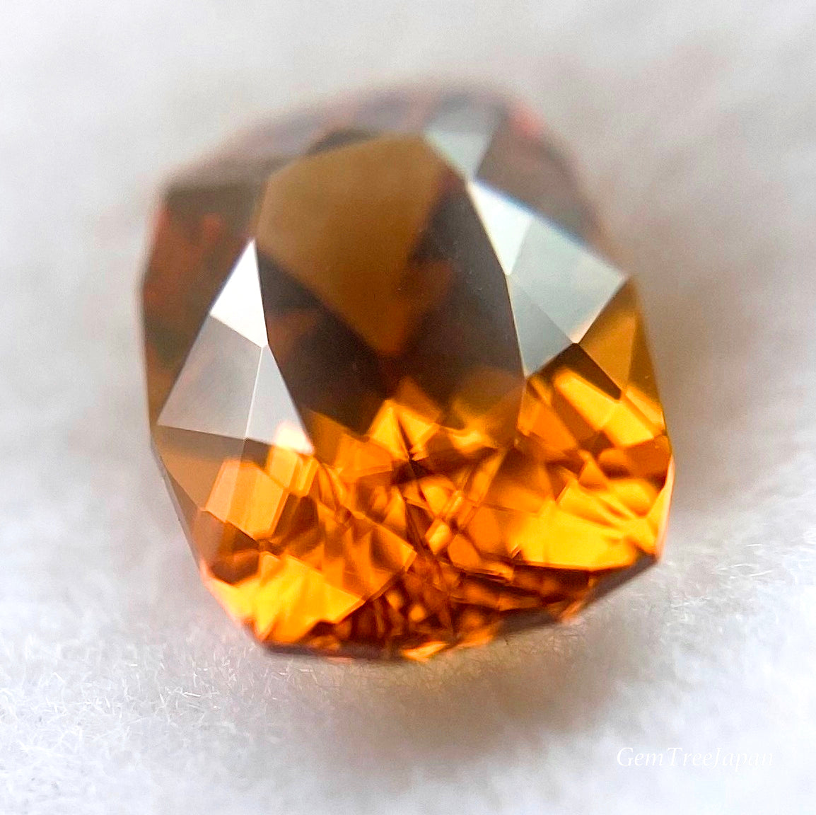 美しき「オレンジゴールド」の煌めき✨ファンシーカットジルコン 1.00ct💎 レイちゃん作品👍今なら『クーポン or ZB』のご利用もOK❗️