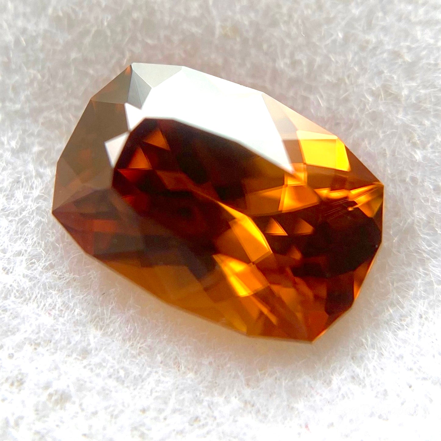 美しき「オレンジゴールド」の煌めき✨ファンシーカットジルコン 1.00ct💎 レイちゃん作品👍今なら『クーポン or ZB』のご利用もOK❗️