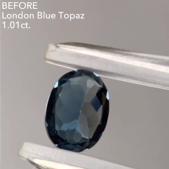 お客様専用【Before宝石販売】ロンドンブルートパーズ 1.01ct★3ZBご利用価格