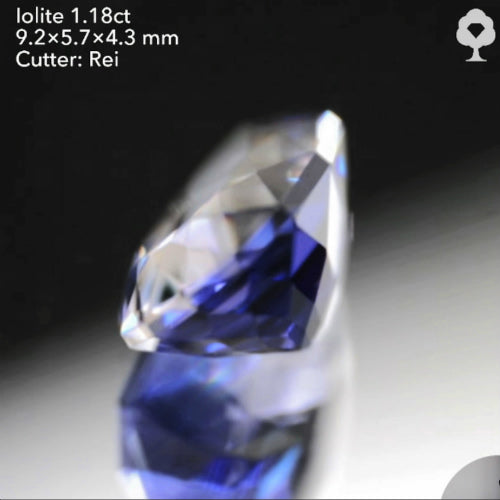ファンシーペアシェイプから放たれる正統派の色と輝き✨アイオライト1.18ct💎レイちゃん作品