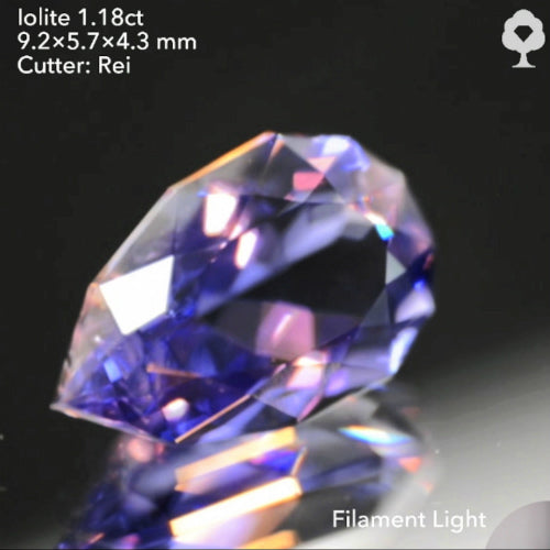ファンシーペアシェイプから放たれる正統派の色と輝き✨アイオライト1.18ct💎レイちゃん作品