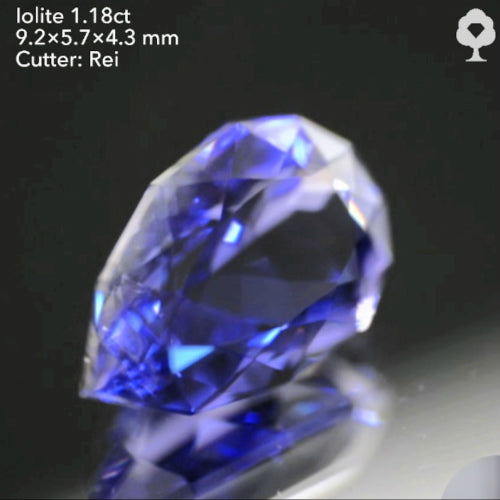 ファンシーペアシェイプから放たれる正統派の色と輝き✨アイオライト1.18ct💎レイちゃん作品