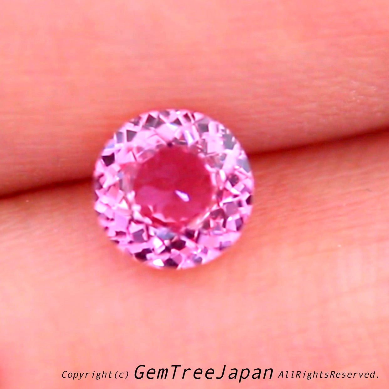 「アディダス“再生”工場」非加熱パパラチァサファイア編1.30ct→両面ギラの1.19ctで完成👌
