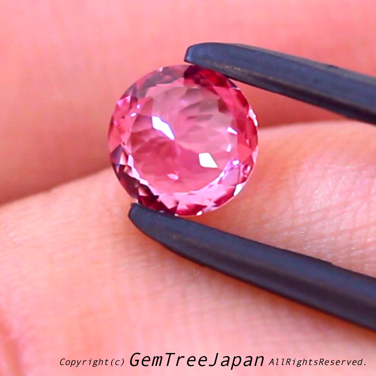 「アディダス“再生”工場」非加熱パパラチァサファイア編1.30ct→両面ギラの1.19ctで完成👌