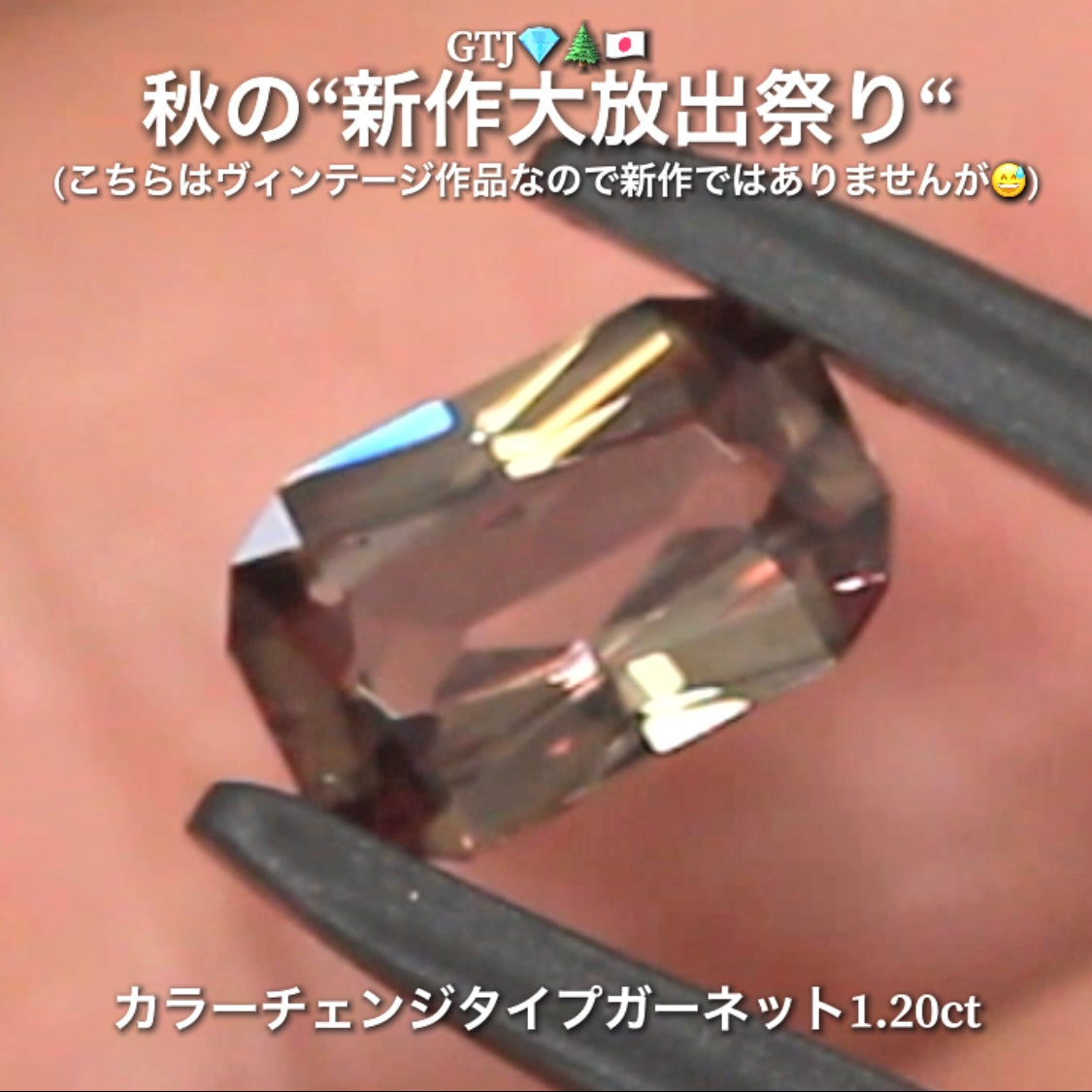 本日最後の“オークションDAY”はこちら💎GTQヴィンテージ作品カラーチェンジタイプガーネット1.20ct✨ヴィンテージ作品nanode秋の“新作ではないけど😅大放出祭り🍁”今回も時短versionでの開催です❗️ 本日「22時00分終了」となります⏰