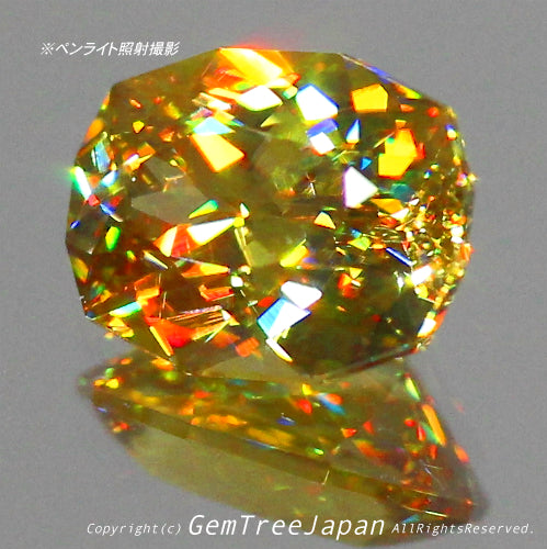ついに完成❗️ファンシーカット1.28ct⭐️ハイレベルな万華鏡スフェーン✨✨✨この完成度の高さ「ヤバい」です❗️ピアっちゃんの凄腕さを感じます👍