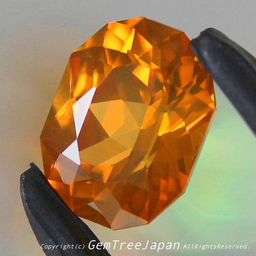見入ってしまうネオン感とトロミ感✨レイちゃん(枝野)作品💎オレンジ系ジルコン1.388ct👍【到着したての興奮特価】冷静さを取り戻し次第、通常価格へ変更😅
