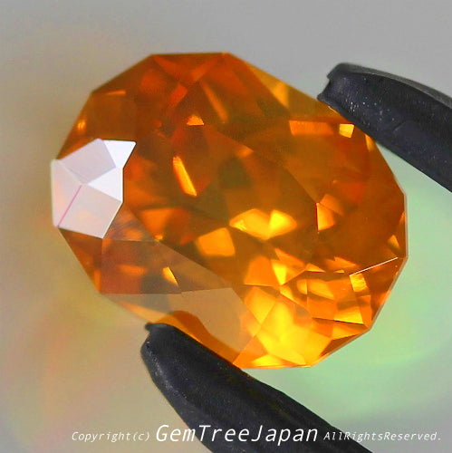 見入ってしまうネオン感とトロミ感✨レイちゃん(枝野)作品💎オレンジ系ジルコン1.388ct👍【到着したての興奮特価】冷静さを取り戻し次第、通常価格へ変更😅