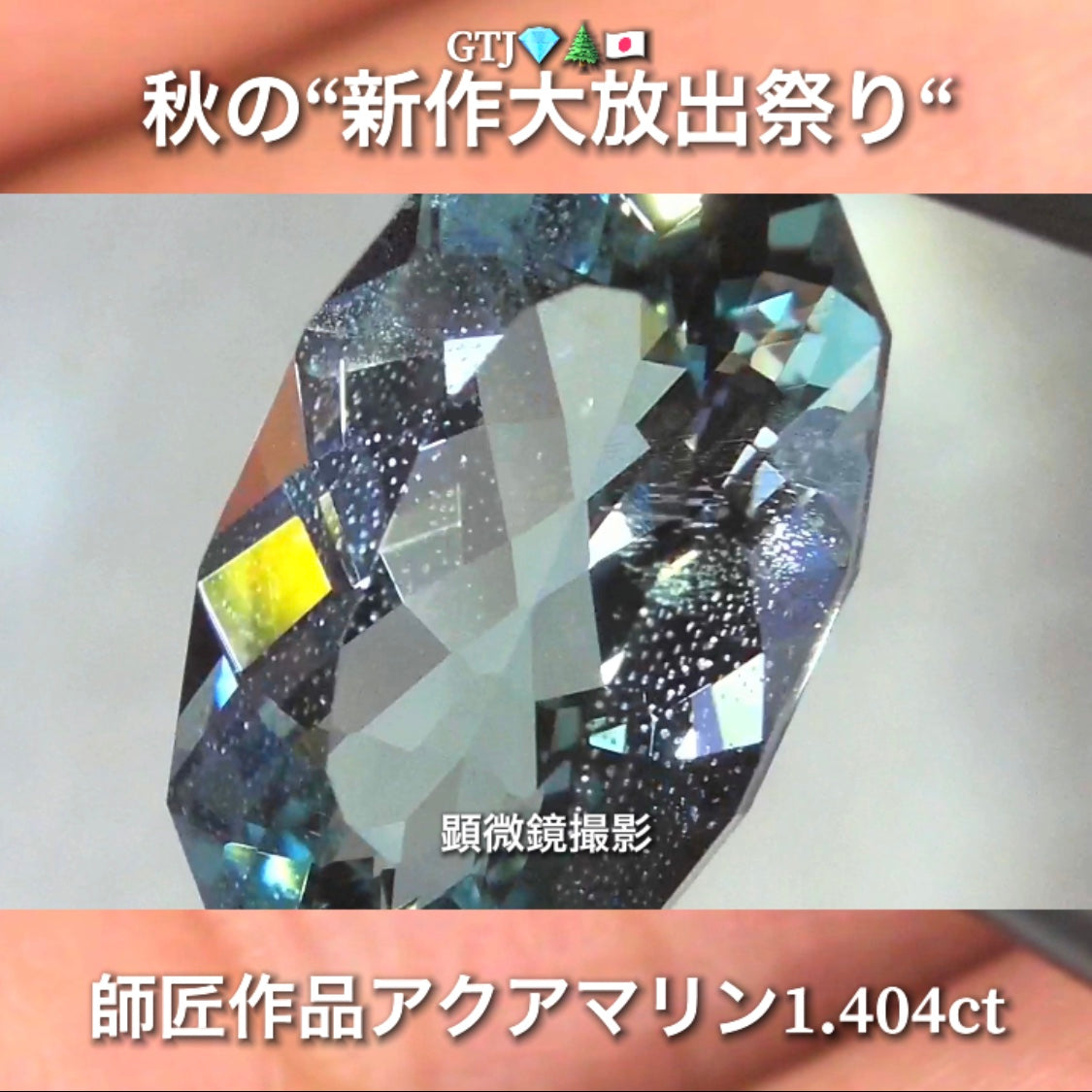 お家時間を楽しく“オークションDAY”💎続いては師匠作品レアな美色ベリル1.404ct✨秋の“新作大放出祭り🍁”今回も時短versionでの開催です❗️ 本日「21時00分終了」となります⏰