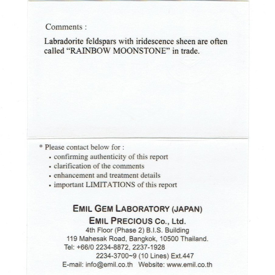 【お客さま専用】ほんのりピンクの地色に虹がかかる🌈レインボームーンストーン1.484ct✨ピアッちゃん作品