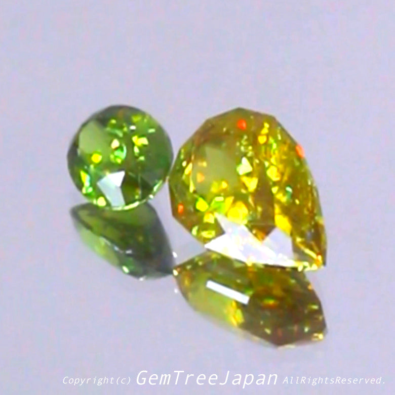 とにかく素晴らしいネオングリーン❗️小さくたって価値の高い逸品✨マダガスカル産スフェーン0.61ct💎