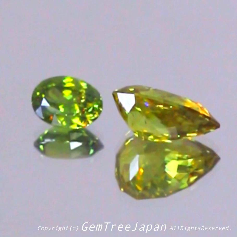 とにかく素晴らしいネオングリーン❗️小さくたって価値の高い逸品✨マダガスカル産スフェーン0.61ct💎