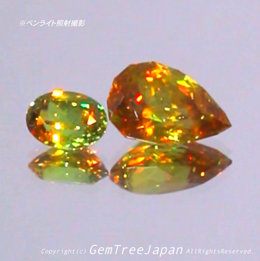 とにかく素晴らしいネオングリーン❗️小さくたって価値の高い逸品✨マダガスカル産スフェーン0.61ct💎