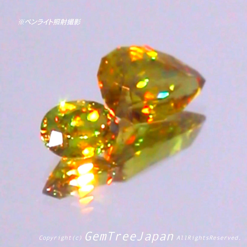 とにかく素晴らしいネオングリーン❗️小さくたって価値の高い逸品✨マダガスカル産スフェーン0.61ct💎